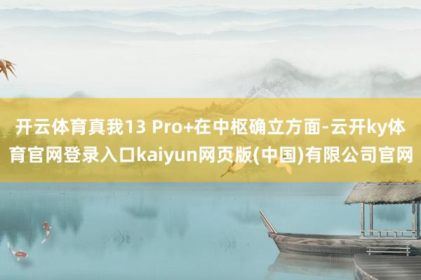 开云体育真我13 Pro+在中枢确立方面-云开ky体育官网登录入口kaiyun网页版(中国)有限公司官网